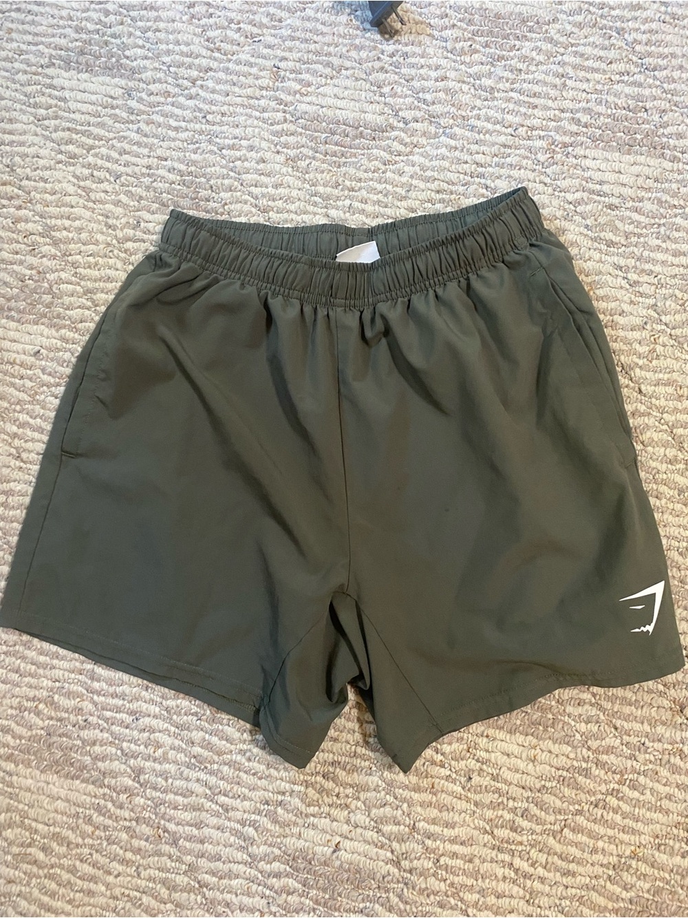 Gymshark Olive Green Athletic Shorts